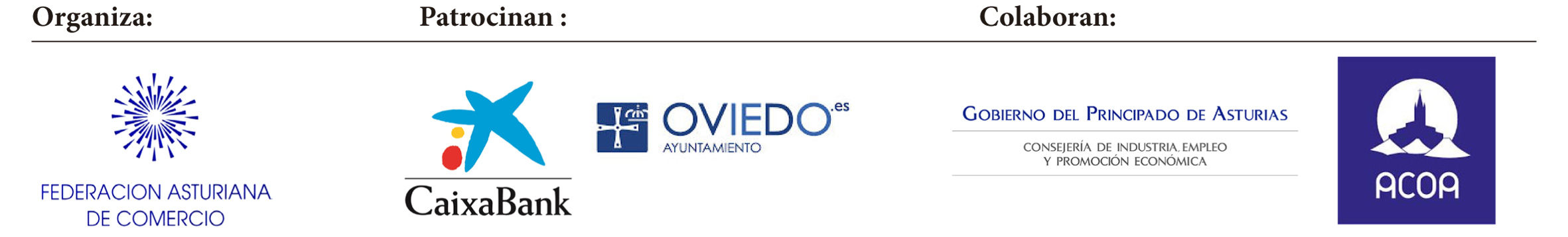 Promueven, patrocinan y colaboran